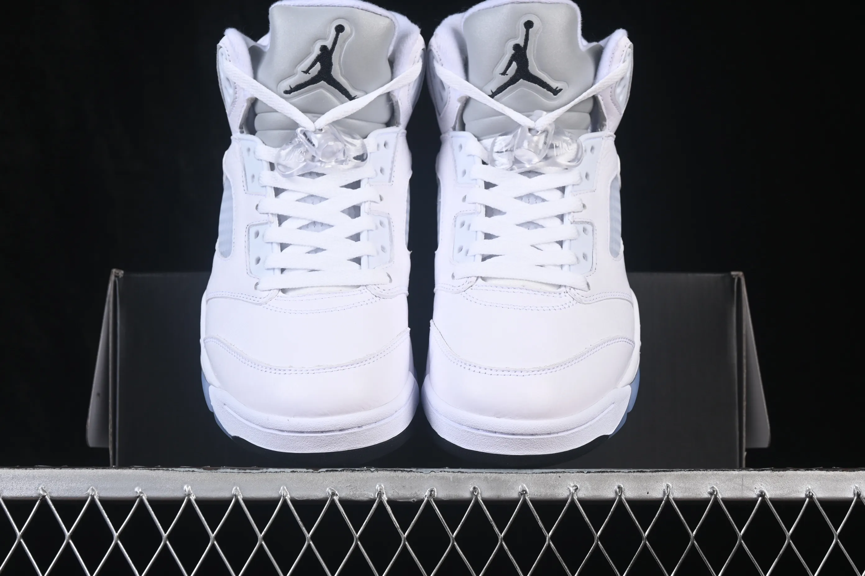 All categories Air Jordan Jordan series basketball shoes Air Jordan 5 TG version Air Jordan 5 Retro "White Metallic" AJ5 Joe 5 Silver HQ7978-103